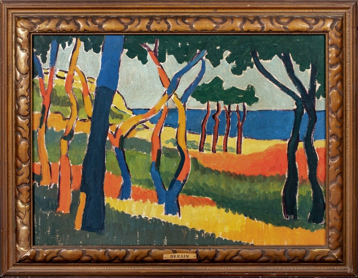 "arbres", Circa 1905  Attributed To André Derain (1880-1954) 