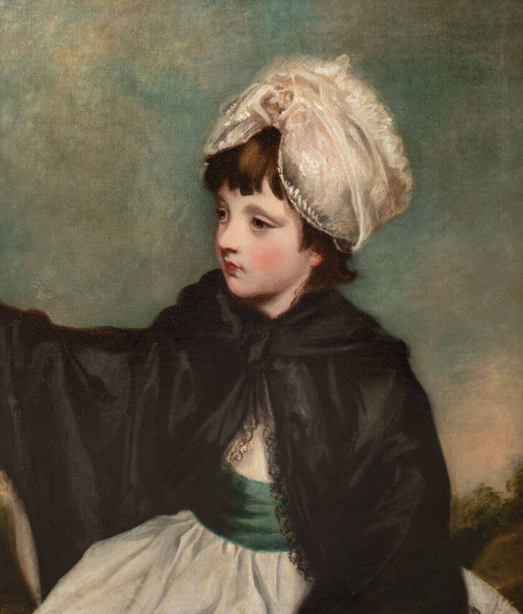 Portrait Of Lady Caroline Howard, 18th Century, School Of Sir Joshua Reynolds (1723-1792)  -photo-3