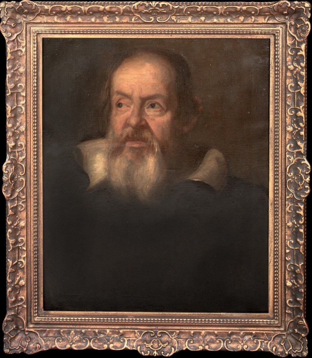 Portrait Of Galileo Galilei (1564-1642) Italian School  