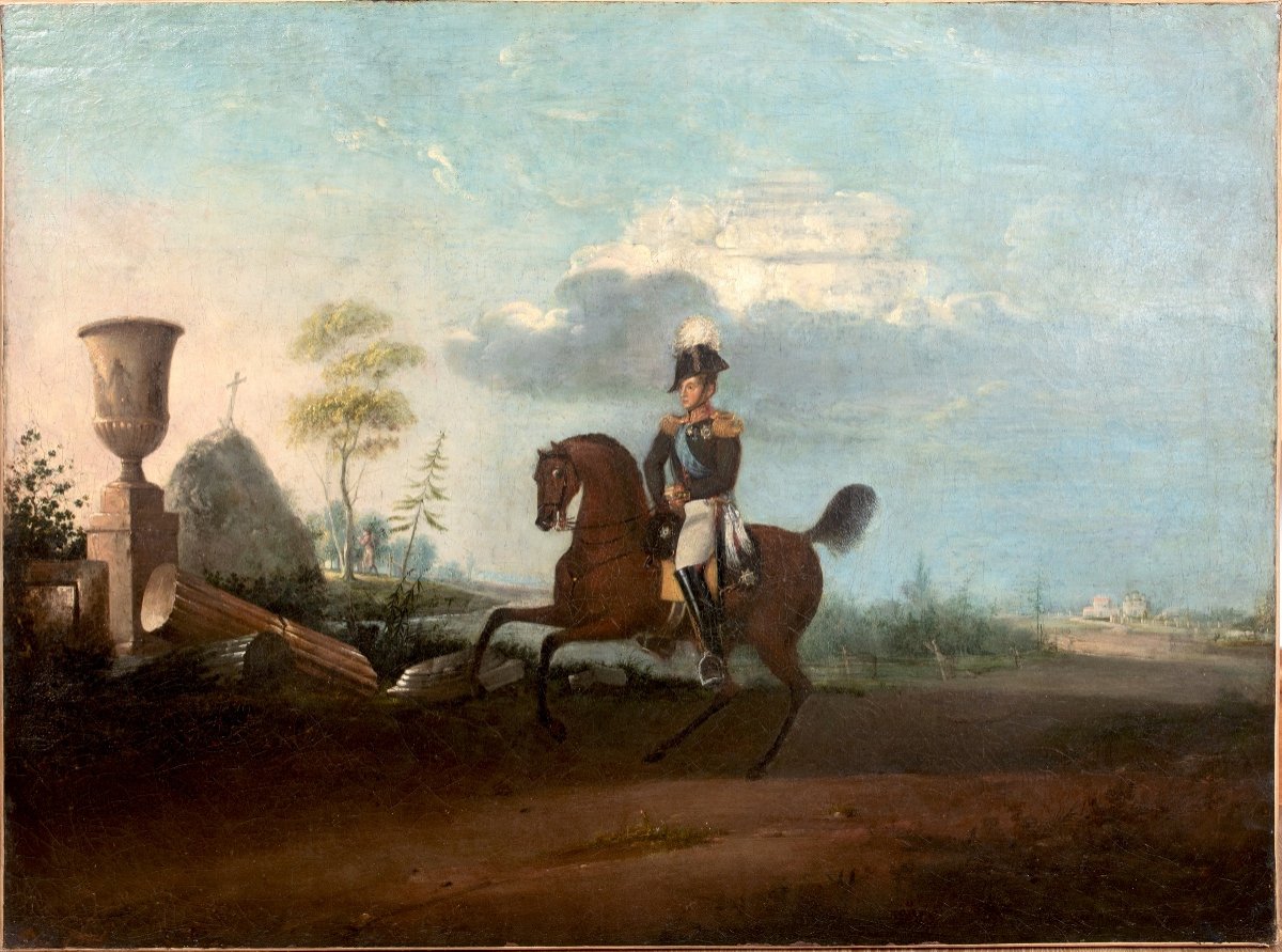 Emperor Nicholas I Of Russia On Horseback, 19th Century Heinrich Müller (1781-1851)  