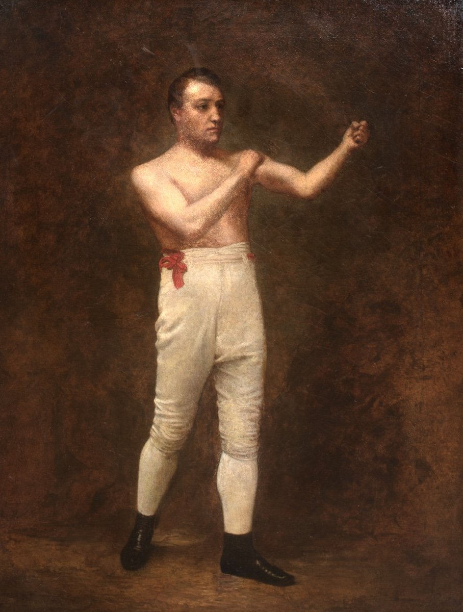 Portrait Of The Boxer Tom Sayers (1826-1865), 19th Century English School -photo-4