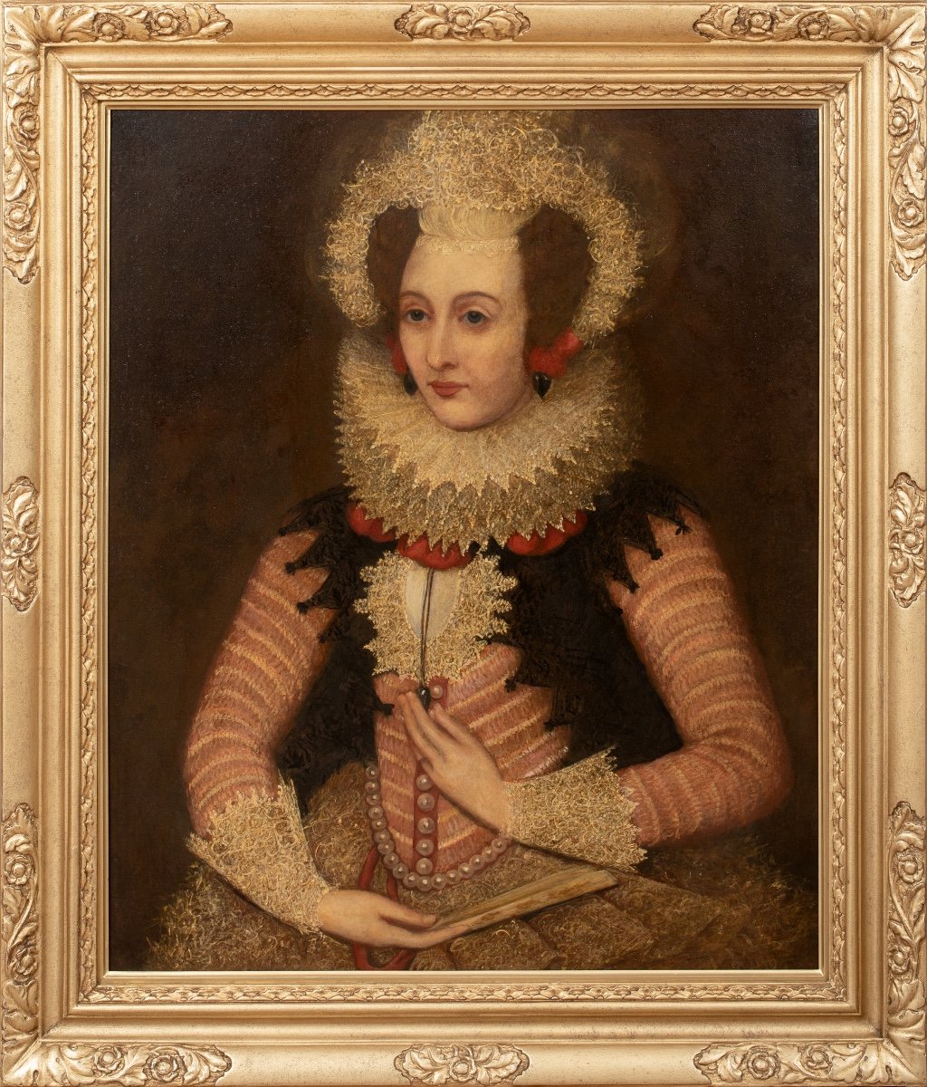 Portrait De Cour De Lady Chandos, Frances Brydges (née Clinton) (1552-1623)  