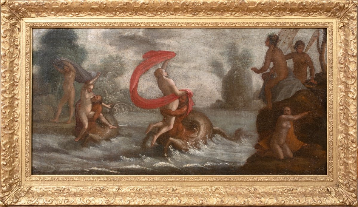 The Triumph Of Galatea, 19th Century Follower Of Scarsellino (1550-1620)  