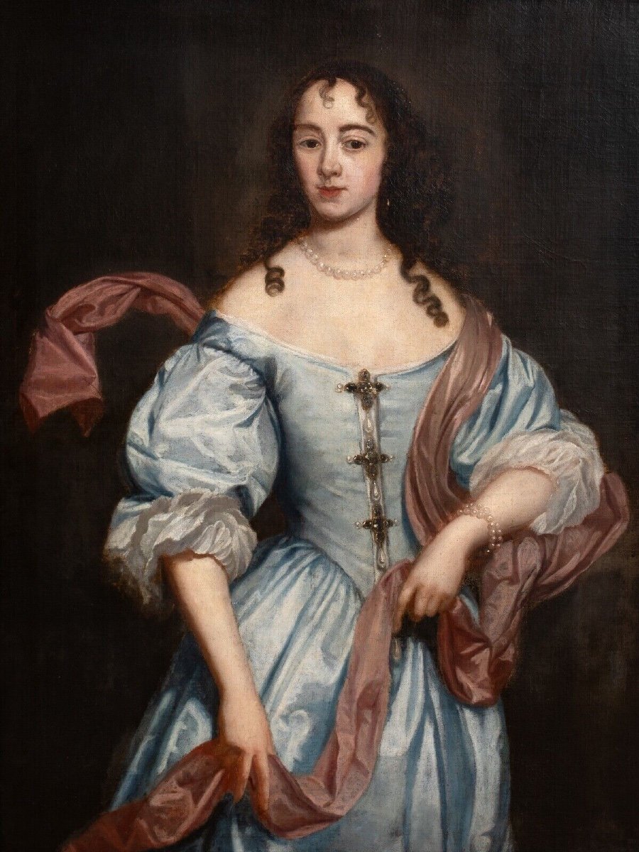 Portrait De Catherine De Bragance, Reine d'Angleterre, d'Irlande Et d'écosse, XVIIe Siècle -photo-2