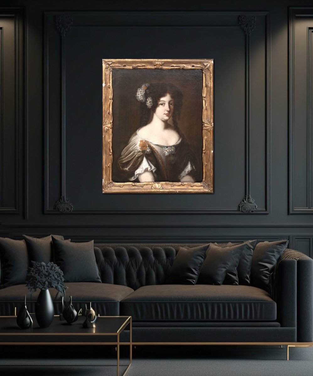 Portrait De La Duchesse Diane Gabrielle Damas (1656-1715), XVIIe Siècle  -photo-3