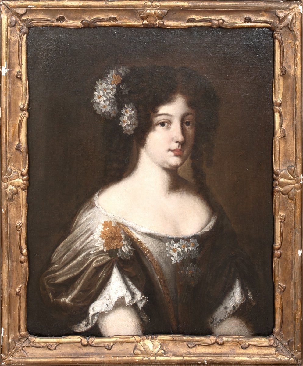 Portrait De La Duchesse Diane Gabrielle Damas (1656-1715), XVIIe Siècle  