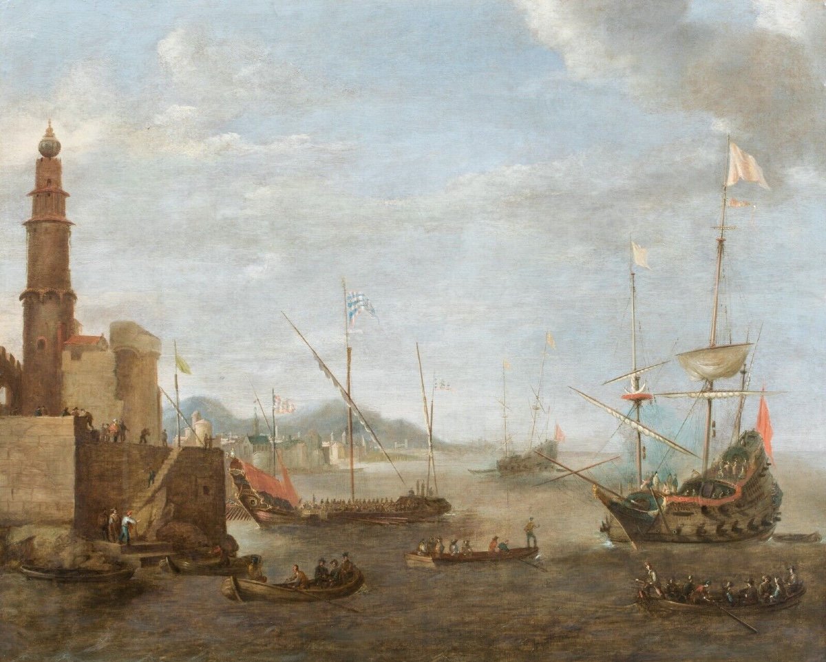 The Dutch Navy Off An Ottoman Turkish Trading Post, 17th Century -photo-3