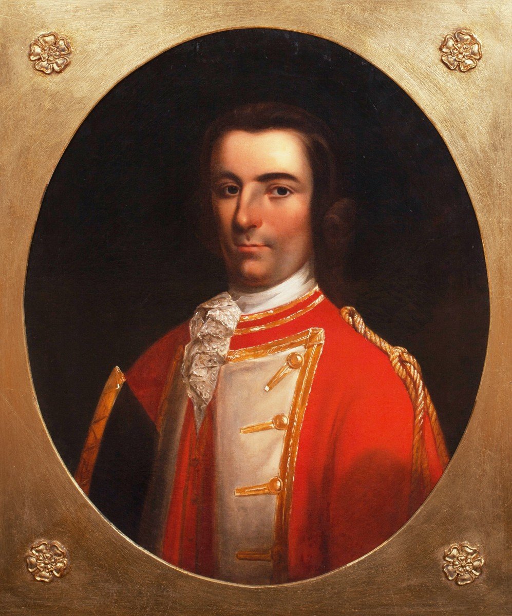 Portrait Of An Irish Military Officer, 18th Century Circle Of Tilly Kettle (1735-1786)-photo-2