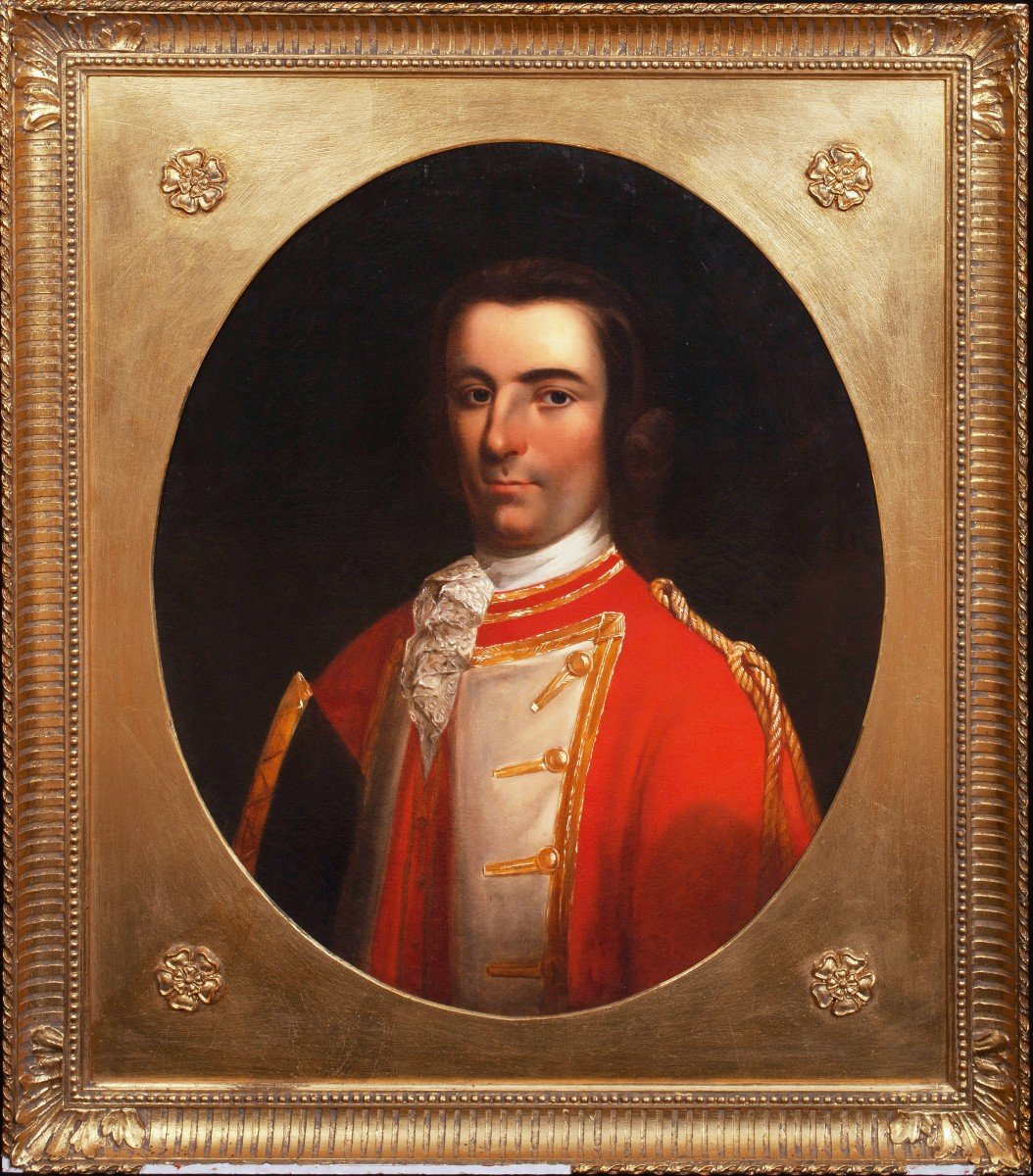 Portrait Of An Irish Military Officer, 18th Century Circle Of Tilly Kettle (1735-1786)