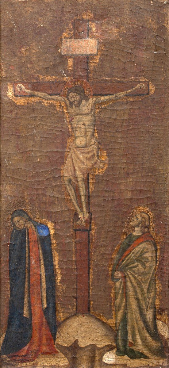 La Crucifixion, XVe Siècle  Entourage De Il Sassetta (1390-1450) -photo-2