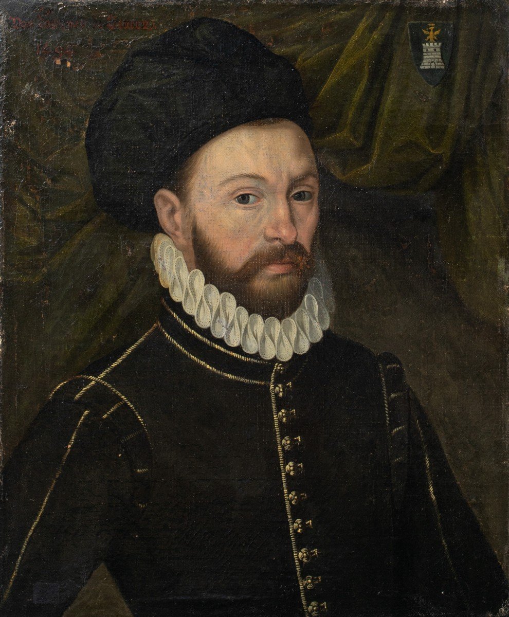 Don Lorenzo De Suarez, Daté De 1494  Portrait De La Cour d'Espagne  -photo-2