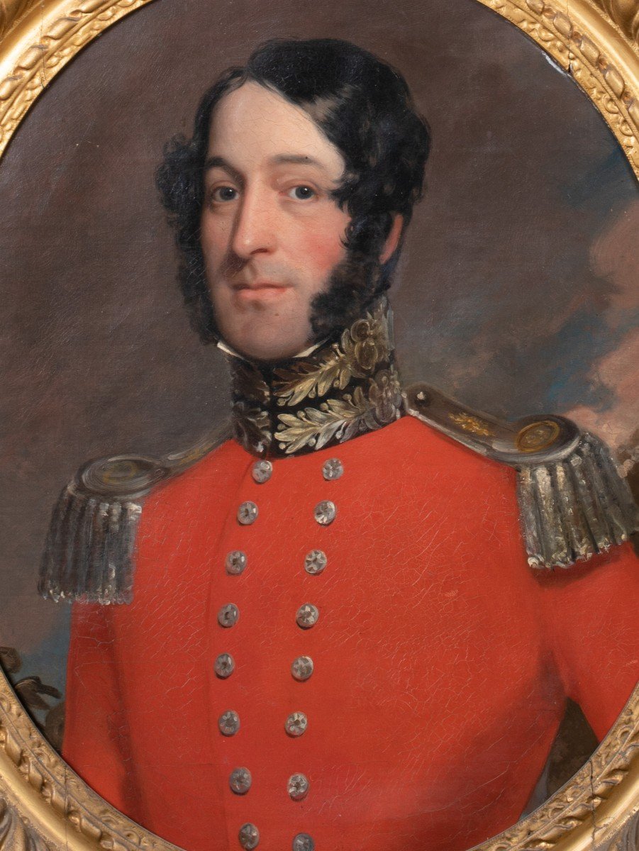 Portrait Du Major Richard Ellison (1807-1881)  Attribué à Henry William Pickersgill, Ra-photo-2