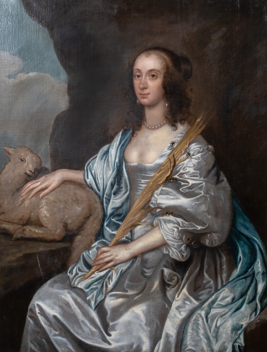 Portrait Of Lady Mary Villiers, Later Duchess Of Richmond And Lennox (1622-1685)-photo-2