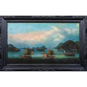Bocca Tigris, Commerce d'Exportation Chinois, Vers 1850  Dynastie Qing 