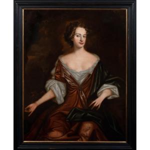 Portrait Of A Eleanor Gwyn (1650-1687), 17th Century Atelier De Simon Verelst (1644-1721)