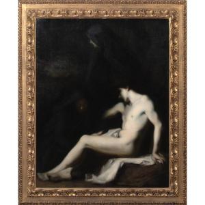 The Death Of Saint Sebastian, 19th Century By Jean-jacques Henner (1829-1905)