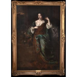 Portrait De Marie De Modène, Reine d'Angleterre, XVIIe Siècle  Atelier De Sir Peter Lely