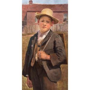 The Schoolboy, 19th Century Attributed To Jules Bastien-lepage (1848-1884)  