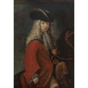 Portrait Du Roi Philippe V (1683-1746) d'Espagne, XVIIIe Siècle  école Espagnole