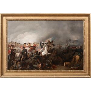 Charge Of The First Bodyguards, Battle Of Waterloo 1815 Attributed To Thomas Jones Barker 