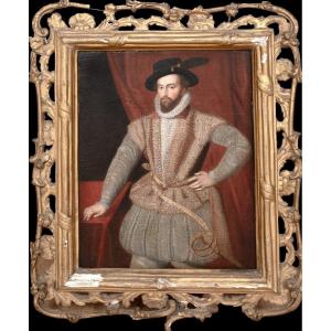 Sir Walter Raleigh (1553-1618), 16th Century Elizabethan Court Portrait Portrait 