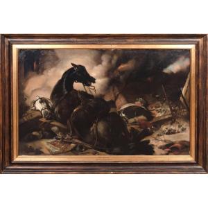 Death Of A French Cavalry Officer - Battle Of Waterloo 19th Century Théodore Géricault