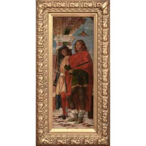 Saint Nazarius & Celsus (350ad), 18th Century Diptych Of The Christian Knights & Martyrs 