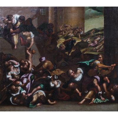 The Massacre Of The Innocents, XVIth Century Workshop Of Tintoretto (1518-1594)