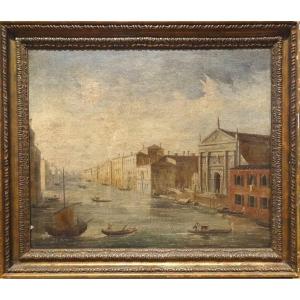 Vue De Venise, 19ème Siècle  Ecole Italienne - Signé De Motti  