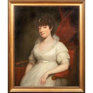 Portrait Of Lady, Reputed To Be Lady Mary Ann Pigot 19th Century Circle Of William Beechey