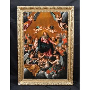 The Coronation Of The Virgin, 17th Century School Of Guido Reni (1575-1642)