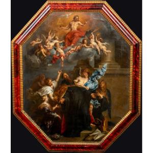 The Ecstasy Of Saint Augustine, XVIIth Century Workshop Of Sir Anthony Van Dyck (1599-1641)