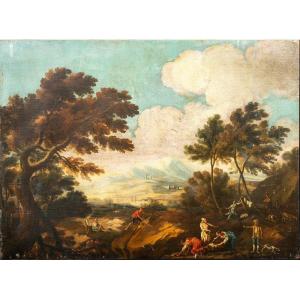 Paysage, XVIIIe Siècle  Entourage De Francesco Zuccarelli (1702-1788)  no. 2