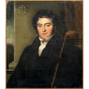 Portrait Of A Gentleman At The Golf Club, Circa 1810 English School