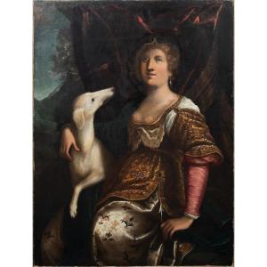 Diana Goddess Of The Hunt, XVIIth Century Bolognese School