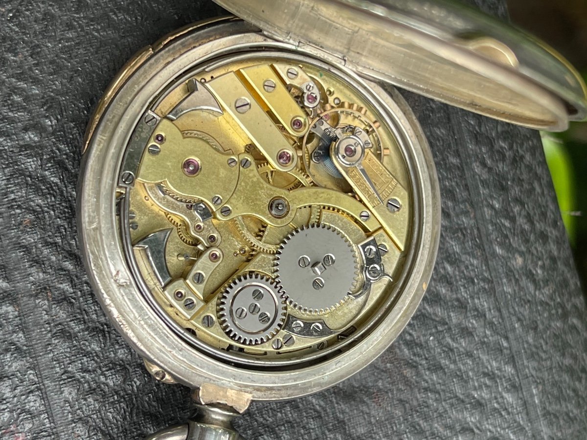 Rare Gusset Minute Repeater Chiming Pocket Watch -photo-4