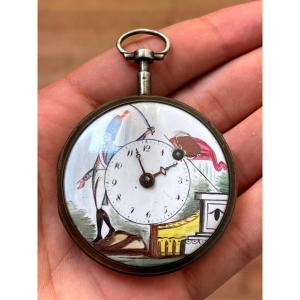 Silver Pocket Watch Cockerel Circa 1810