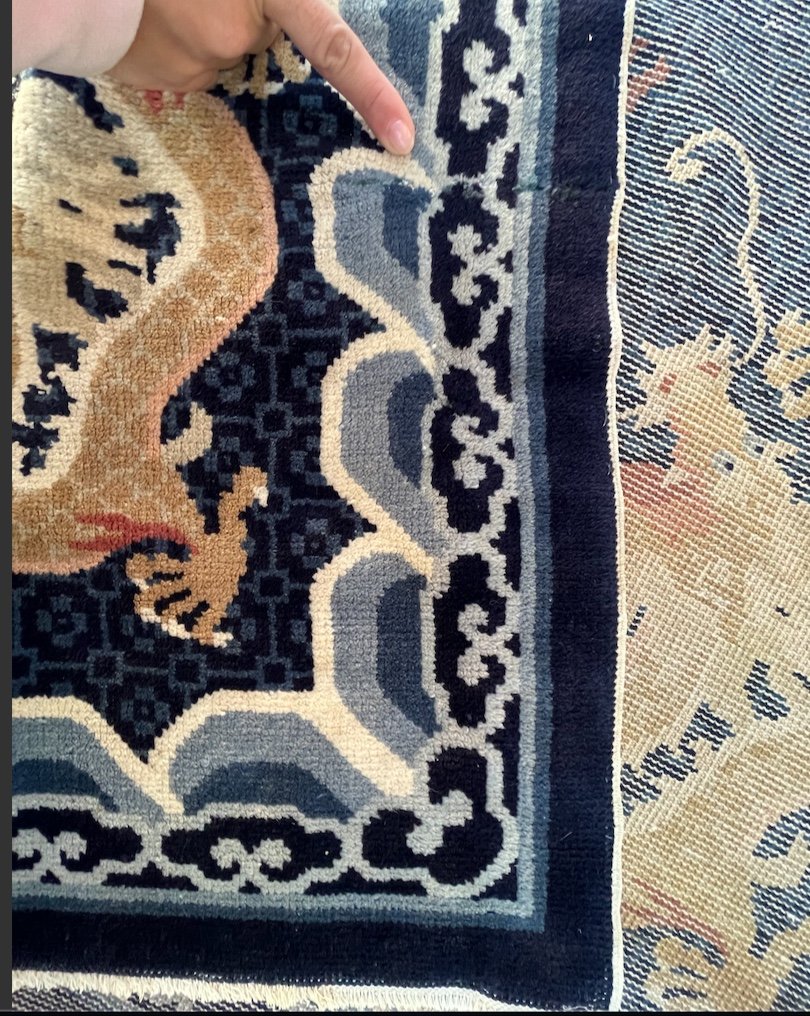 Chinese Rug Decorated With Dragons-photo-5