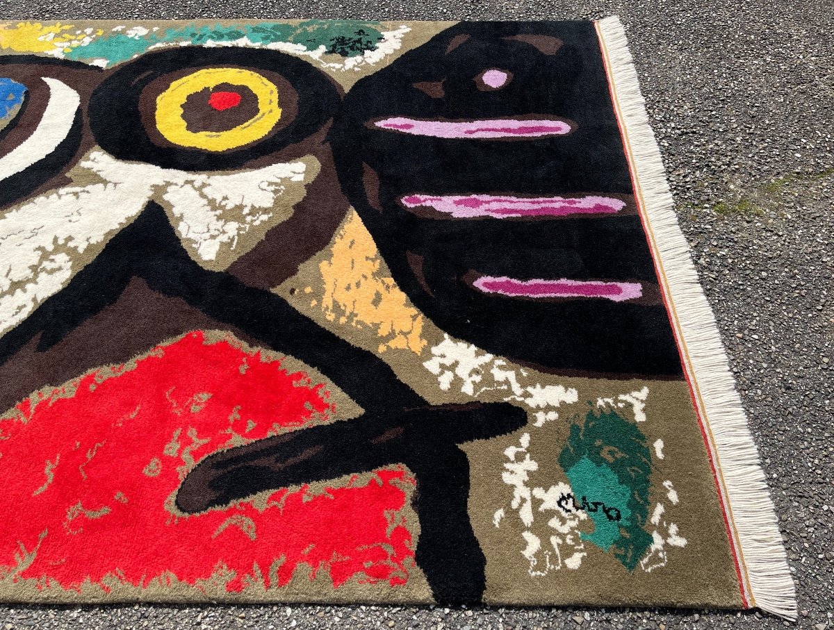 Bird Woman Rug, Abstract Forms After Joan Miró-photo-3