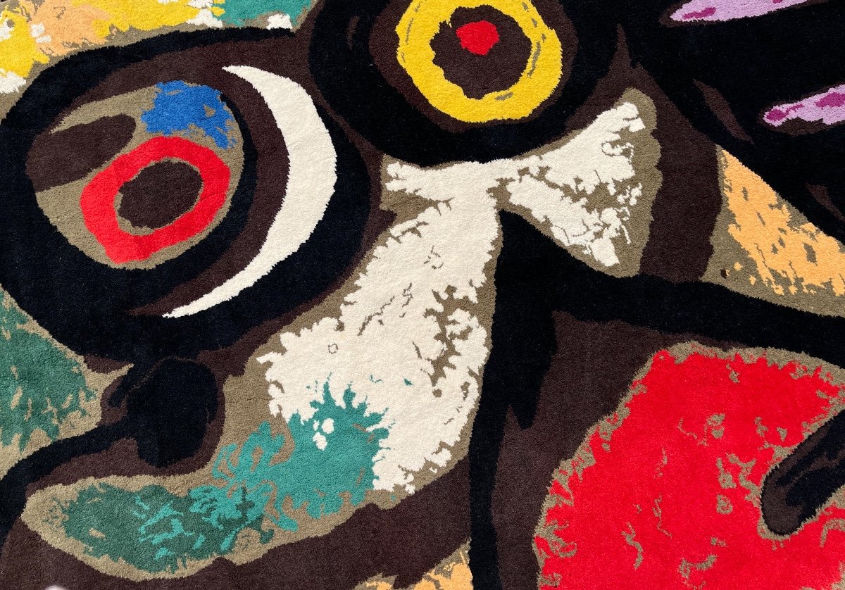 Bird Woman Rug, Abstract Forms After Joan Miró-photo-4