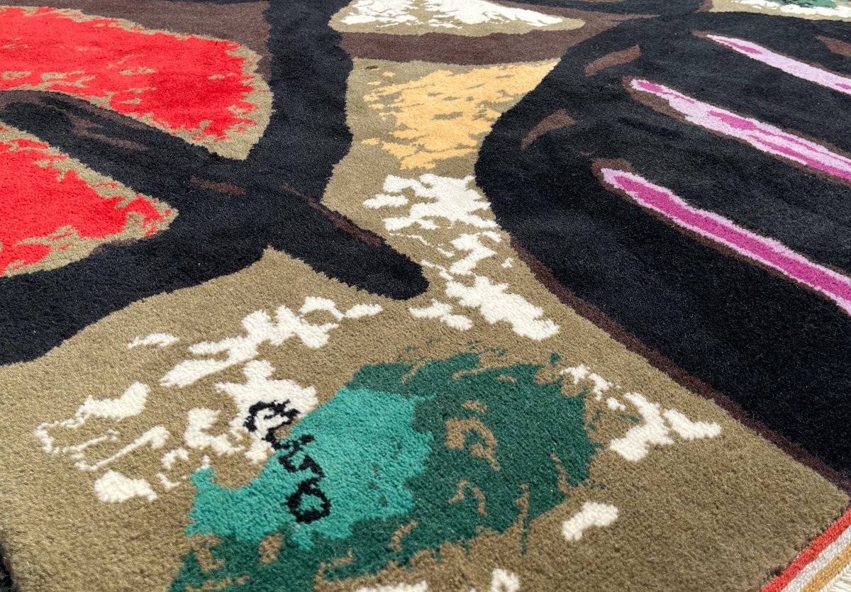 Bird Woman Rug, Abstract Forms After Joan Miró-photo-5