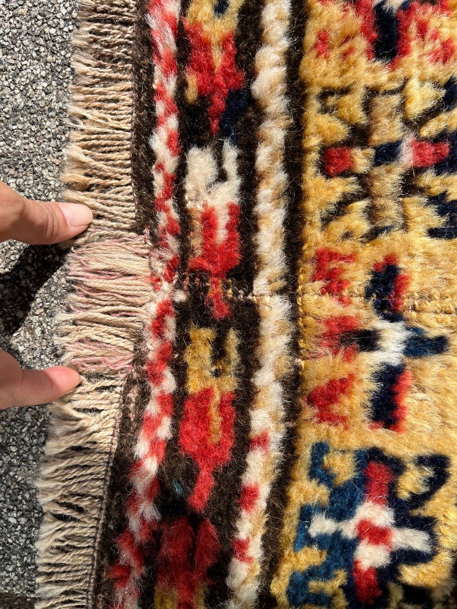 Old Kurdish Carpet, Multicolored, Circa 1880-photo-5