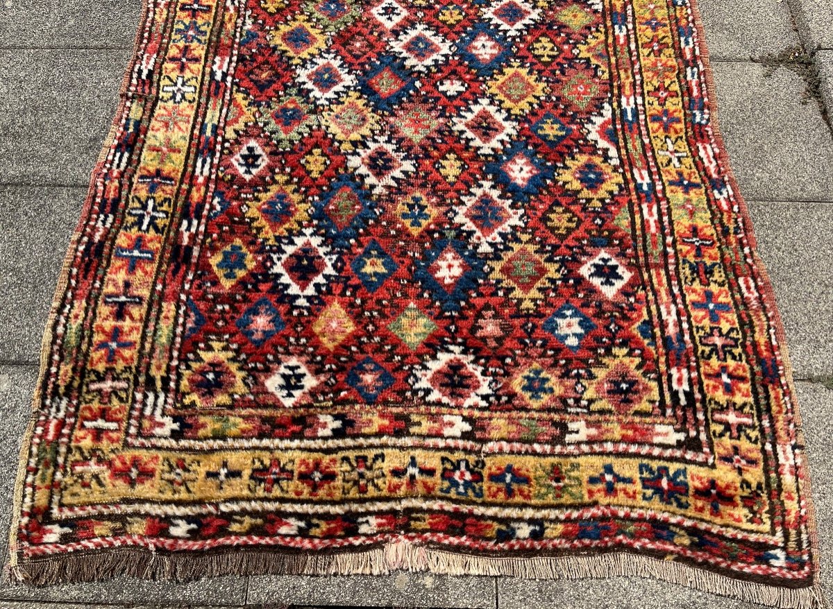 Old Kurdish Carpet, Multicolored, Circa 1880-photo-6