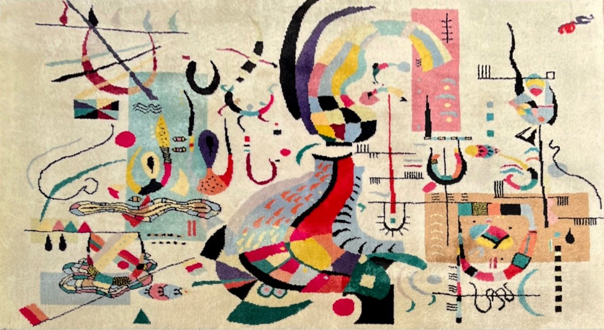  Art Deco Abstract Rug After Kandinsky-photo-2