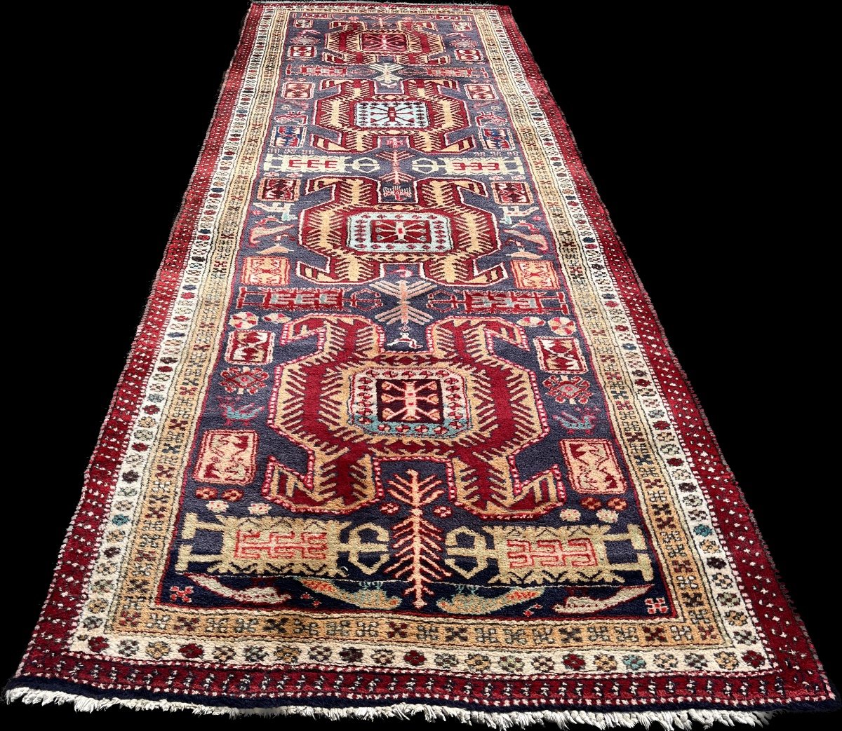  Hallway Carpet Hamadan Design Kazak-photo-3