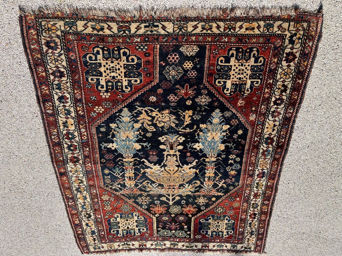 Tapis Persan Gashghaï  150x130 cm-photo-5