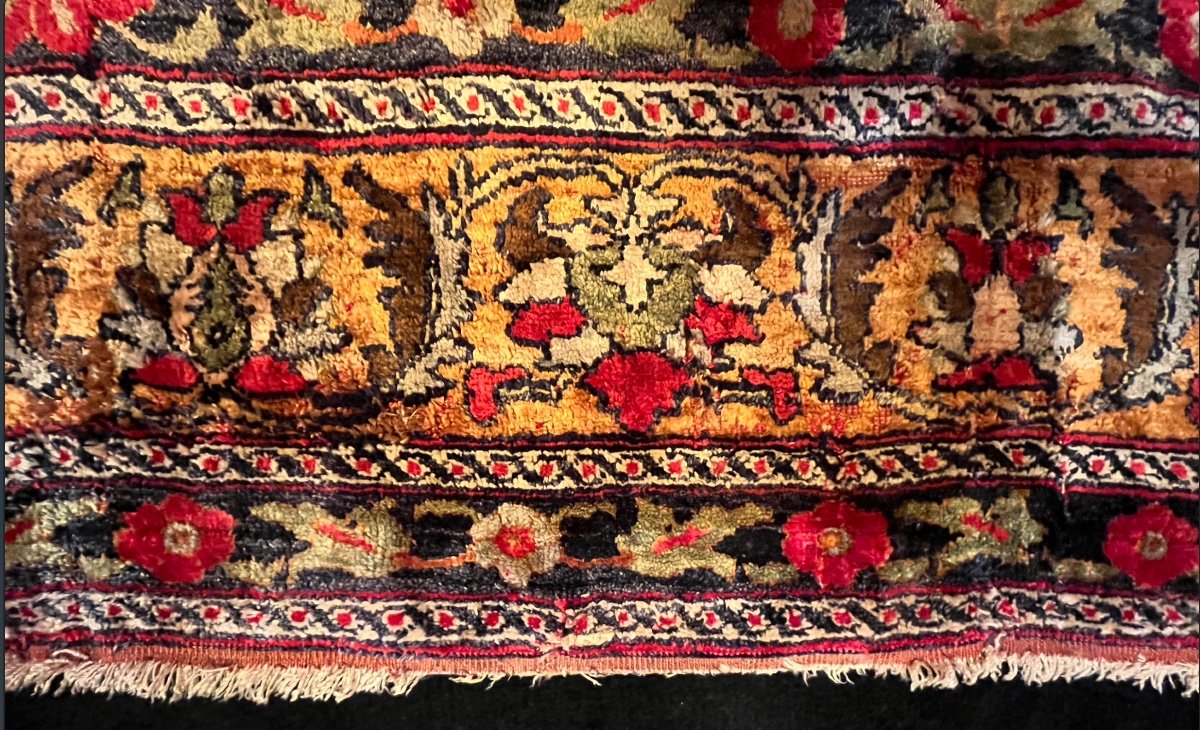 Tapis  Bursa  Broderie  Soie Ouest de la Turquie. Vers 1880-photo-6