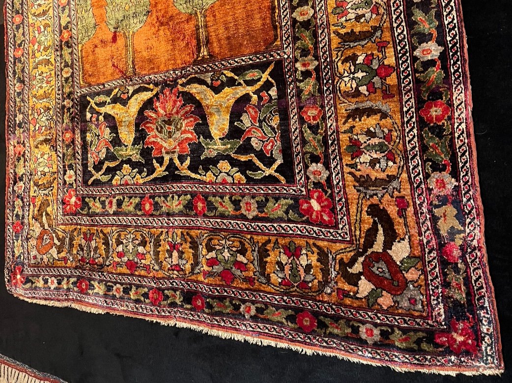 Tapis  Bursa  Broderie  Soie Ouest de la Turquie. Vers 1880-photo-8