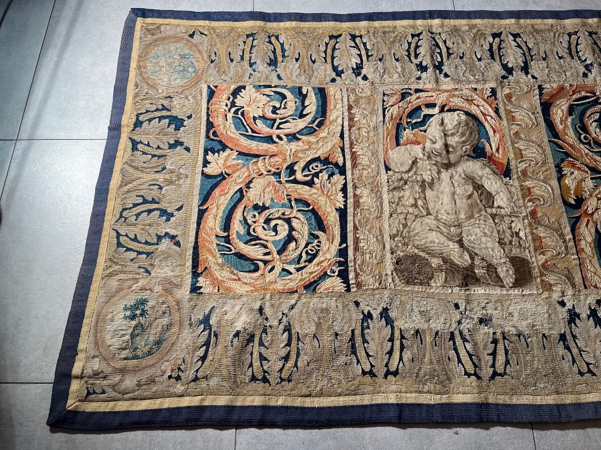 Fragment Of French Tapestry Early 17th Century-photo-1