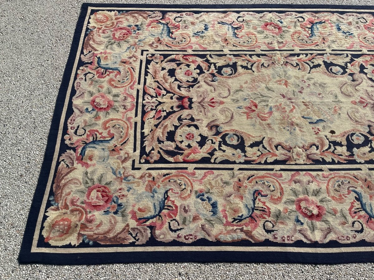 Tapis aux points nou&eacute;s dans le go&ucirc;t d&#039;Aubusson-photo-2